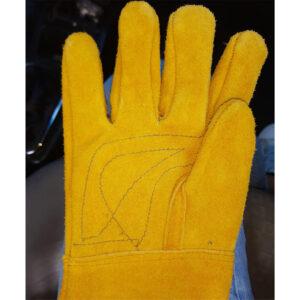 Guante carnaza corto amarillo