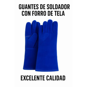 Guantes de soldador con forro de tela